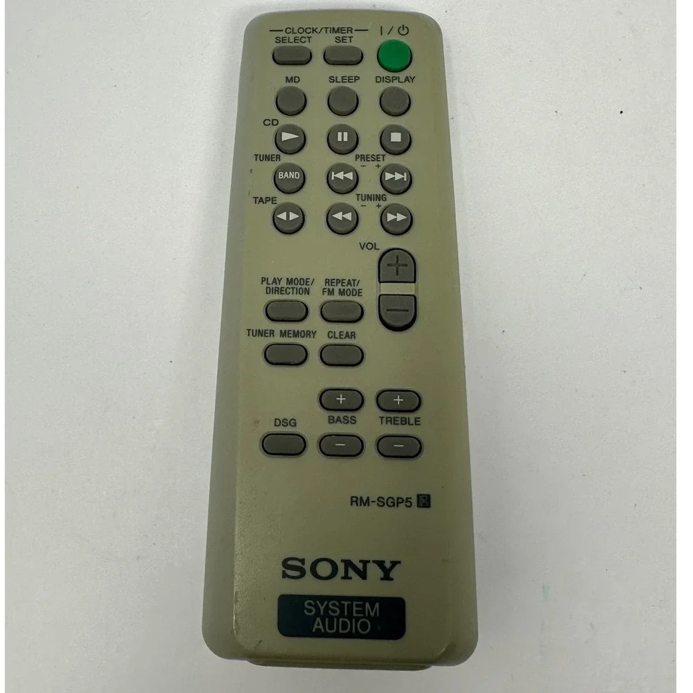 Sony RM-SGP5 System Audio Remote Control MD CD Tuner Tape Gray A1